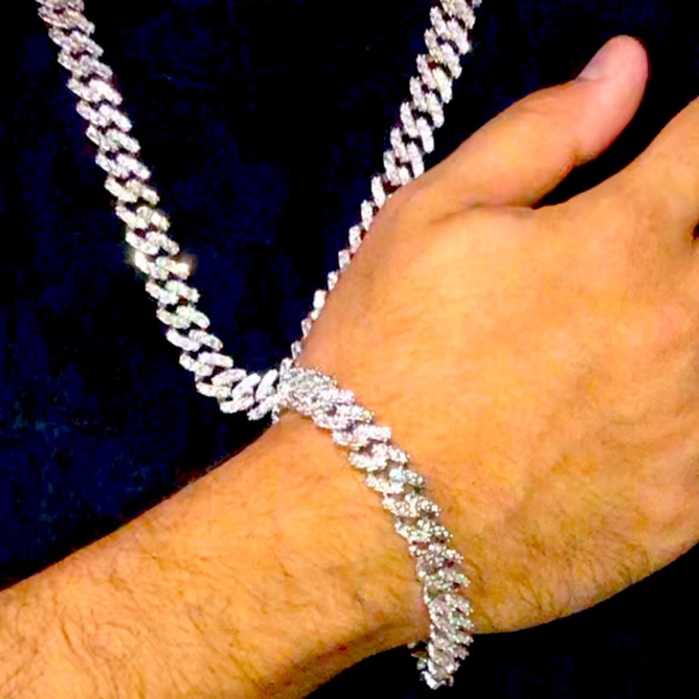 Real Diamond Cuban link Bracelet for men, Best gift for him, FREE APPRAISAL WOWW